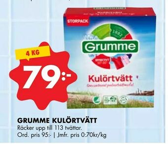 ÖoB Grumme kulörtvätt erbjuda