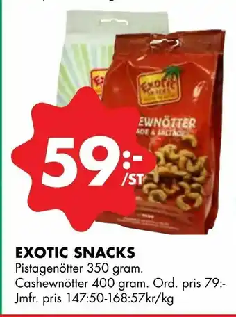 ÖoB Exotic snacks erbjuda