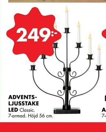 ÖoB Advents- ljusstake led erbjuda