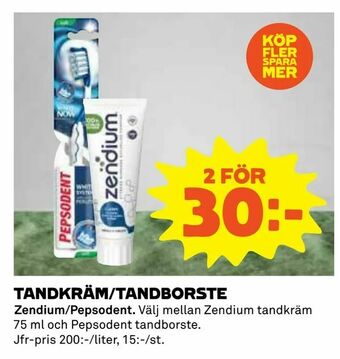 Coop Tandkräm/tandborste erbjuda