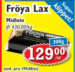 T-jarlen Fröya Lax erbjuda