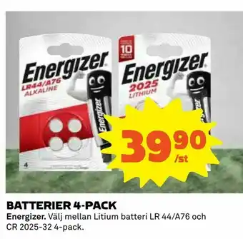 Coop Batterier 4-pack erbjuda