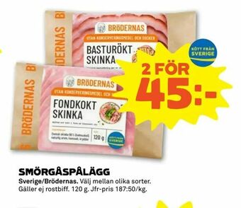 Coop Forum Smörgåspålägg erbjuda