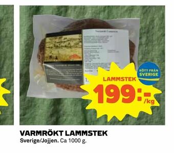 Varmrökt lammstek
