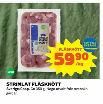 Strimlat fläskkött