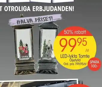EKO LED-lykta Tomte erbjuda