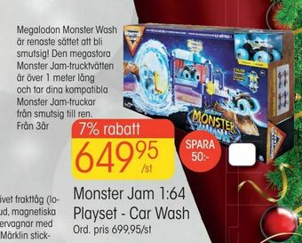 EKO Monster Jam 1,64 Playset - Car Wash erbjuda
