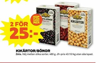 Stora Coop Kikärtor/bönor erbjuda