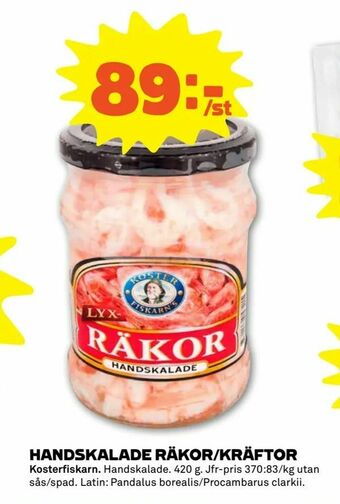 Stora Coop Handskalade räkor/kräftor erbjuda