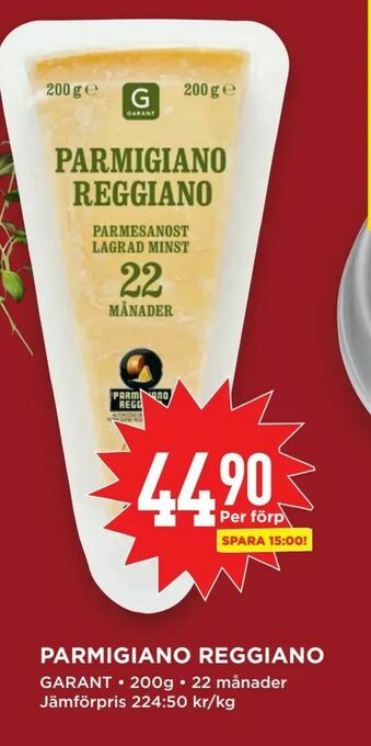 Willys Parmigiano reggiano erbjuda