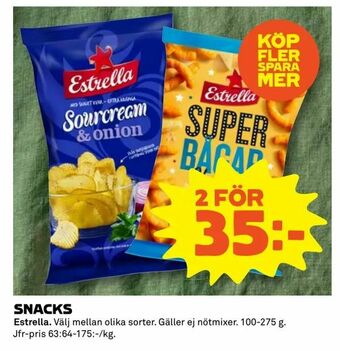 Coop Extra Snacks erbjuda
