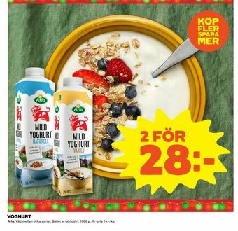 Coop Extra Yoghurt erbjuda