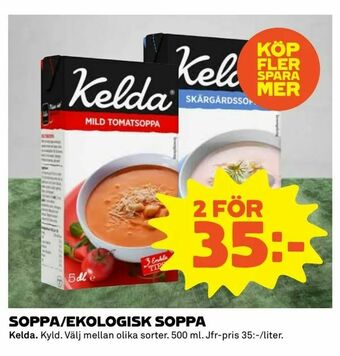 Coop Extra Soppa/ekologisk soppa erbjuda