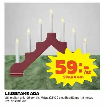 Coop Extra Ljusstake ada erbjuda