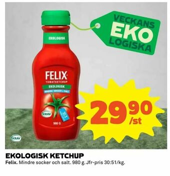 Coop Extra Ekologisk ketchup erbjuda