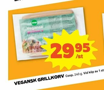 Coop Forum Vegansk grillkorv erbjuda