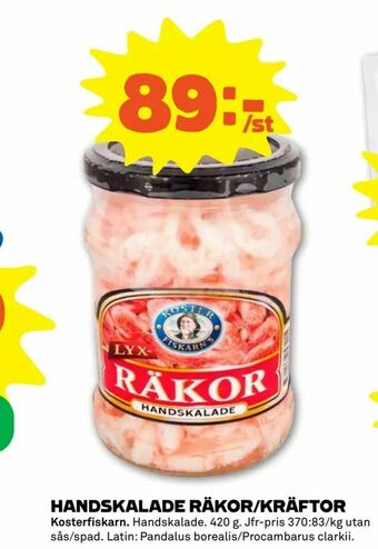 Coop Forum Handskalade räkor/kräftor erbjuda