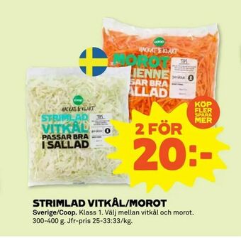 Coop Forum Strimlad vitkål/morot erbjuda