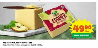 Coop Konsum Ost familjefavoriter erbjuda