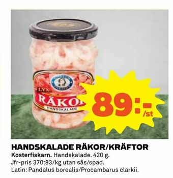 Coop Konsum Handskalade räkor/kräftor erbjuda