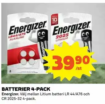 Coop Konsum Batterier 4-pack erbjuda