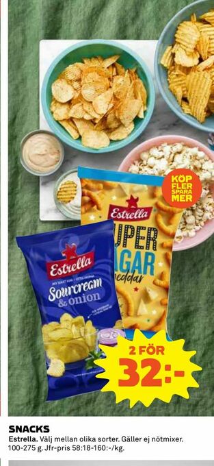 Coop Konsum Snacks erbjuda