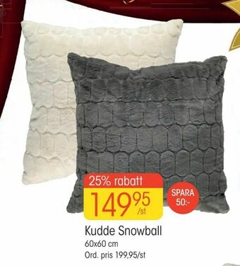 EKO Kudde Snowball erbjuda