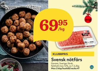 Hemköp Svensk nötfärs erbjuda