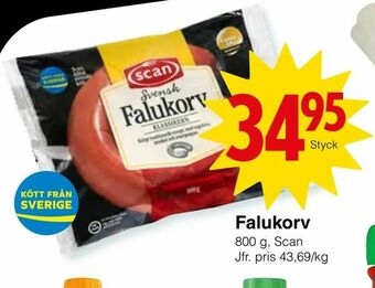 Matöppet Falukorv erbjuda