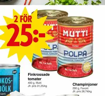 Matöppet Finkrossade tomater erbjuda