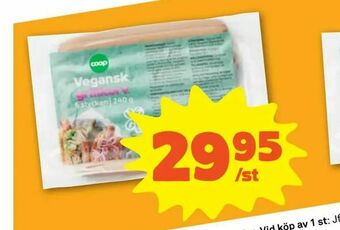 Stora Coop Vegansk grillkorv erbjuda