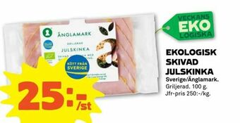 Stora Coop Ekologisk skivad julskinka erbjuda