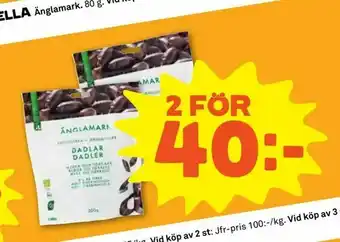 Stora Coop Ekologiska dadlar erbjuda