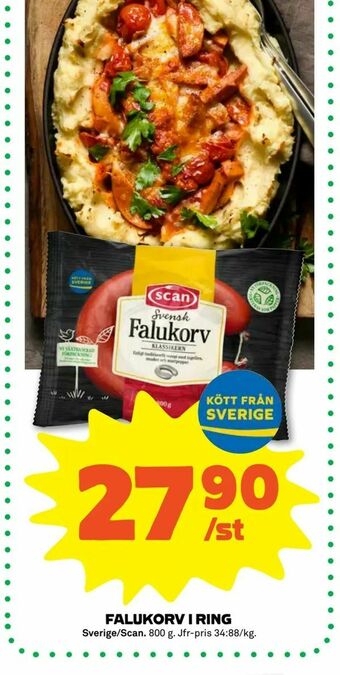Stora Coop Falukorv i ring erbjuda