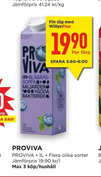 Willys Hemma Proviva erbjuda