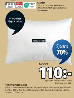JYSK TROMVIK FIBERKUDDE erbjuda