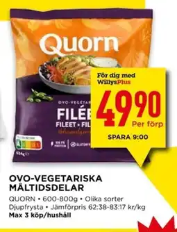 QUORN Ovo-vegetariska måltidsdelar