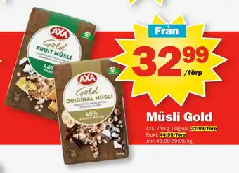 Pekås Müsli Gold erbjuda