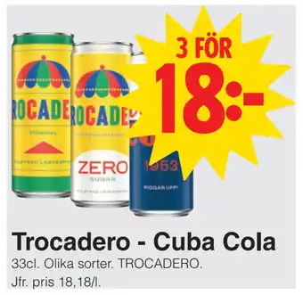 Matöppet Trocadero - Cuba Cola erbjuda