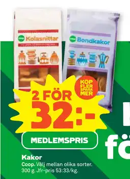 Stora Coop Kakor erbjuda