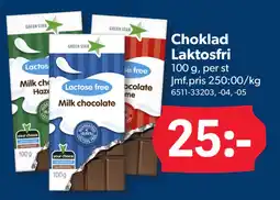 DollarStore Choklad Laktosfri erbjuda