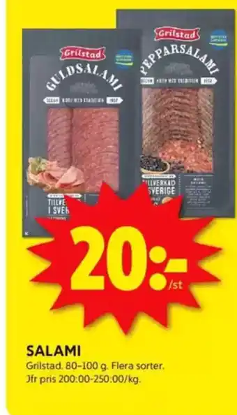 ICA Kvantum GRILSTAD Salami erbjuda