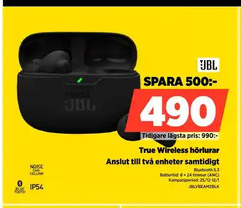 Power True Wireless hörlurar Anslut till två enheter samtidigt erbjuda