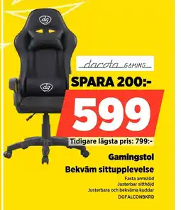 Power Gamingstol Bekväm sittupplevelse erbjuda