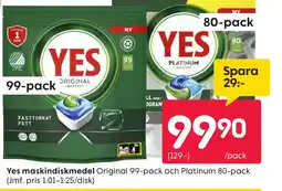 Rusta YES maskindiskmedel erbjuda