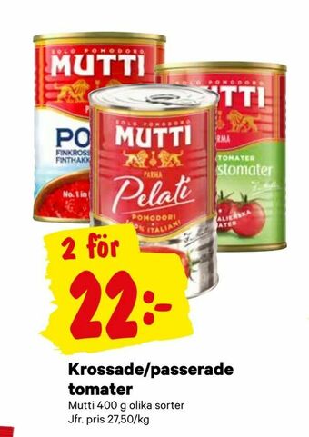 City Gross Krossade/passerade tomater erbjuda