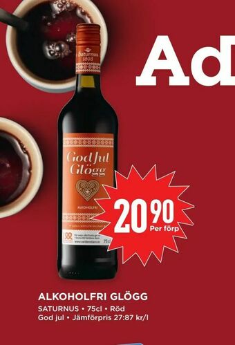 Willys Alkoholfri glögg erbjuda