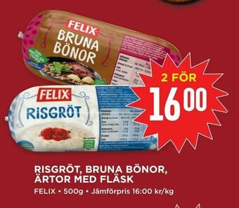 Willys Risgröt, bruna bönor, ärtor med fläsk erbjuda