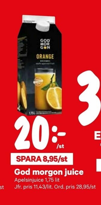 City Gross God morgon juice erbjuda