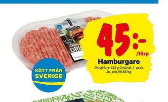 City Gross Hamburgare erbjuda